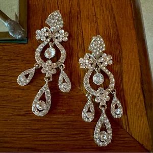 Chandelier Rhinestone Statement Earrings